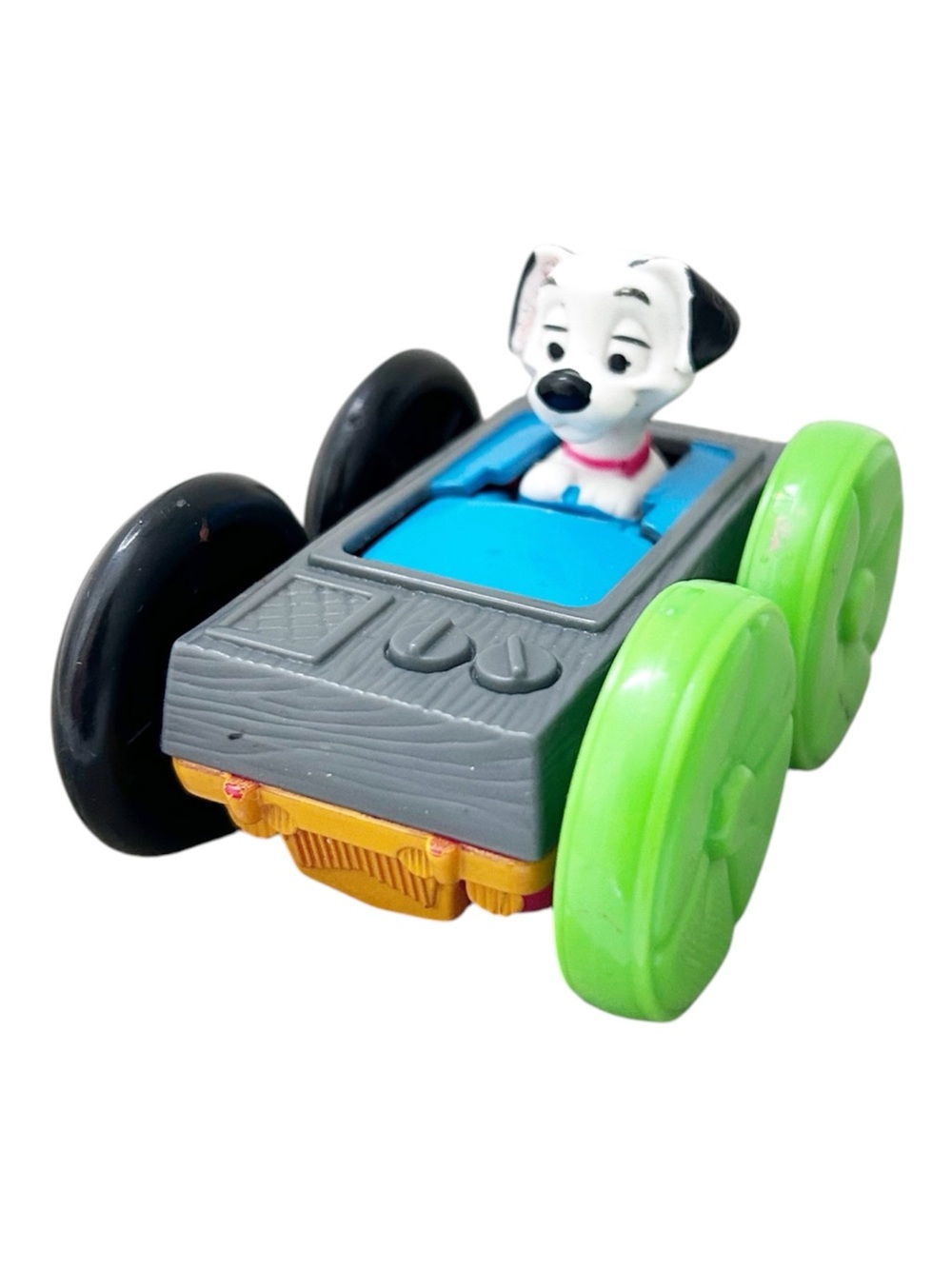 Vintage 1998 McDonald's Disney 101 Dalmatians Flip Car Cruella De Vil Puppy Dog